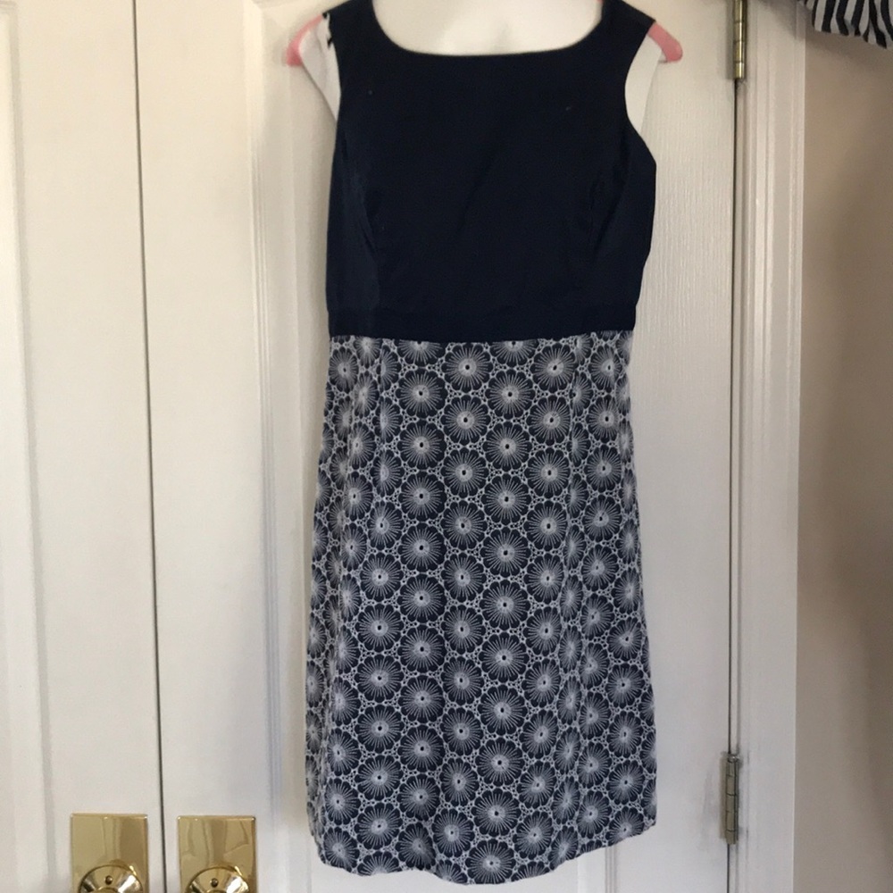 Vineyard vines navy blue cotton dress sz 4